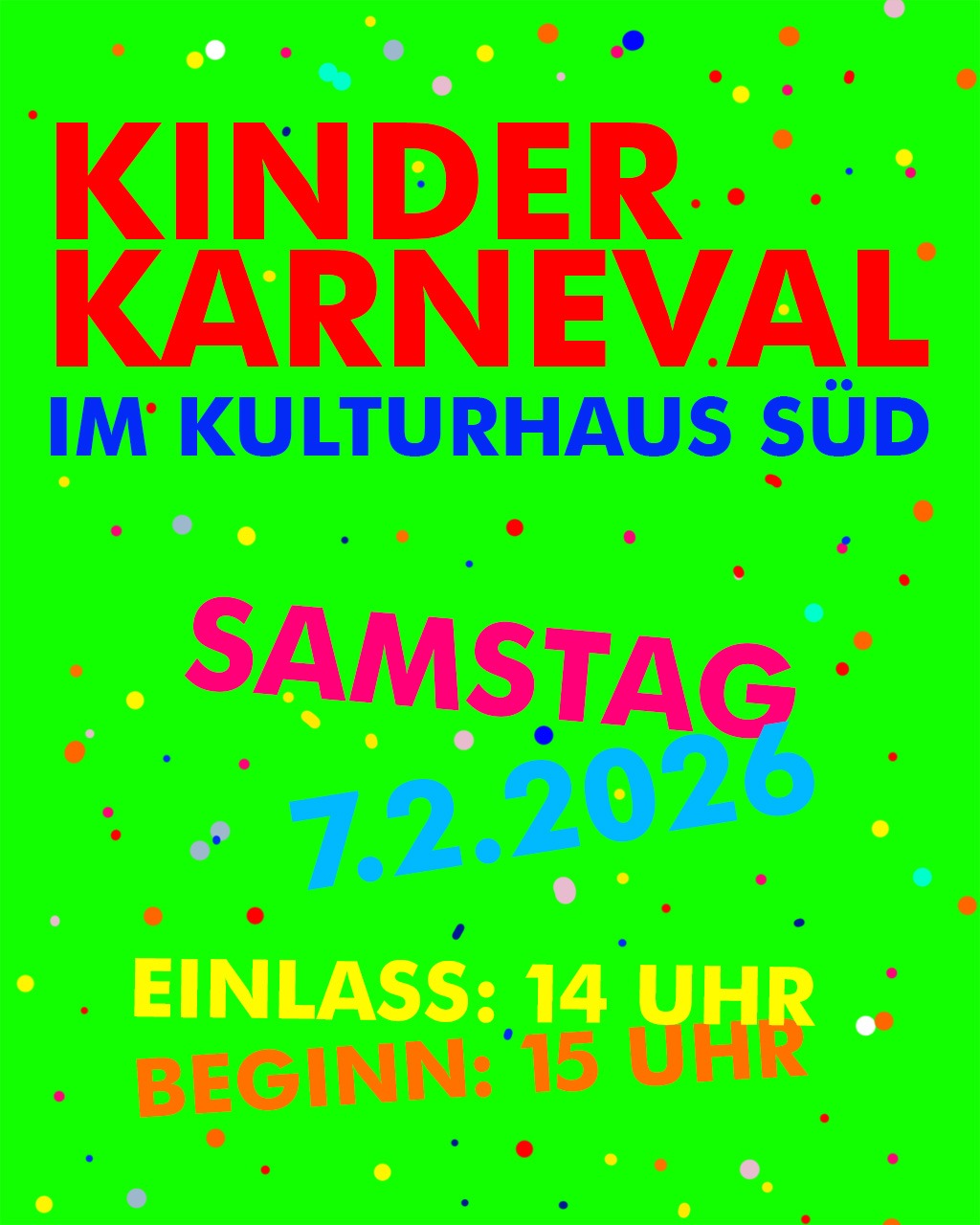 Plakat Kinderkarnevalssitzung